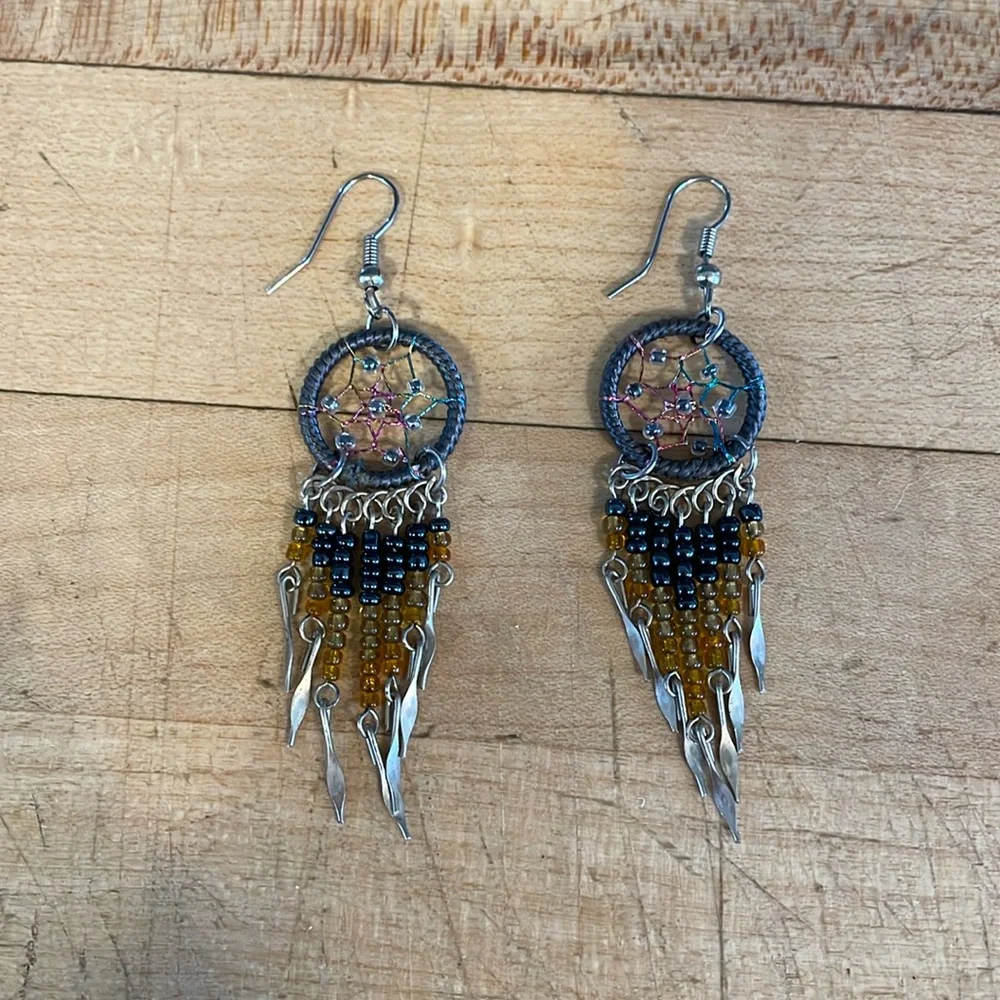 Dream catcher earrings - Picture 1 of 2